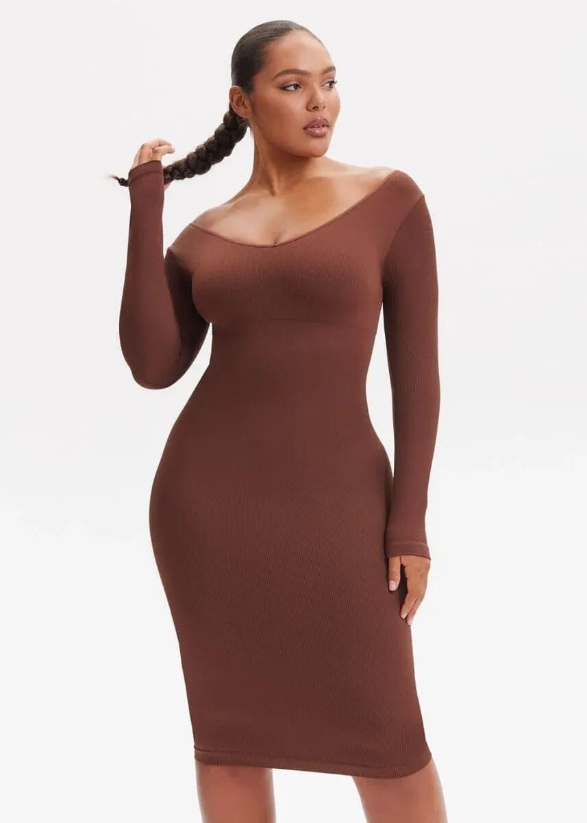 שמלה מחטבת | ZOEY